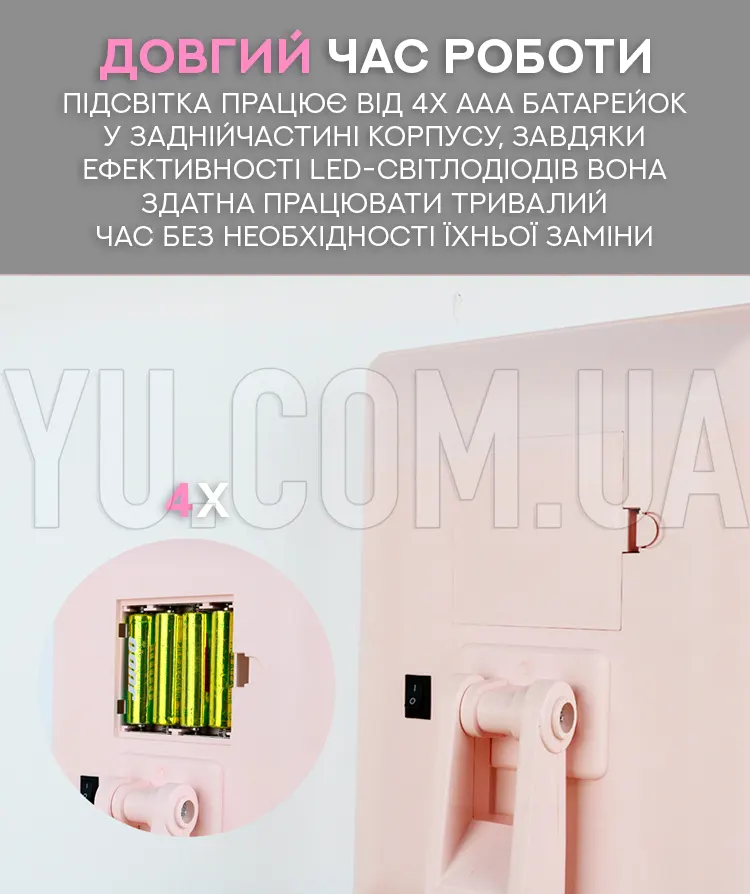 Дзеркало для макіяжу Magic Makeup Mirror з 22 LED-підсвічуванням Дзеркало для макіяжу Magic Makeup Mirror з 22 LED-підсвічуванням